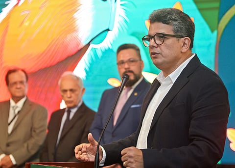 Marco Lessa, CEO do Brasil Origem Week, na sessão de abertura do certame.