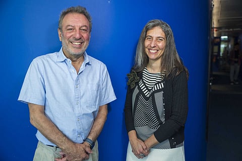 Nuno Crato e a professora de Neuropsicologia, Joana Rodrigues Rato. Foto: Global Imagens