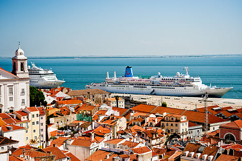 Cruzeiros atracados em Santa Apolónia. Foto: Gonçalo Villaverde