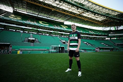 Conrad Harder, contratado pelo Sporting por 19 milhões de euros, foi o reforço mais caro em Portugal. Foto: D.R
