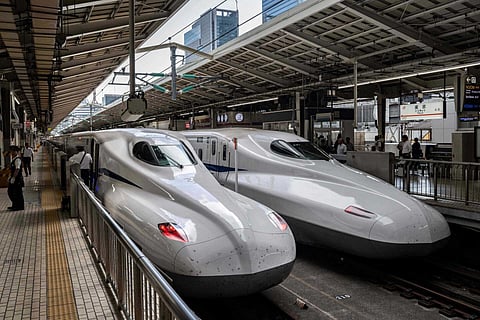 Os famosos Shinkansen, os comboios japoneses de alta velocidade
