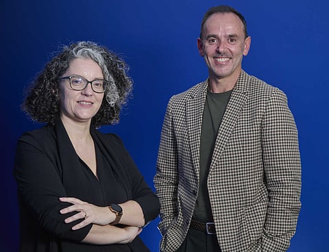 Mónica Vieira, coordenadora geral da Iniciativa Educação e o vereador da Câmara Municipal de Sernancelhe, Armando Mateus. Foto: Paulo Alexandrino