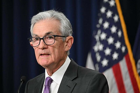 Jerome Powell, presidente da Fed. Fotografia: Mandel NGAN / AFP