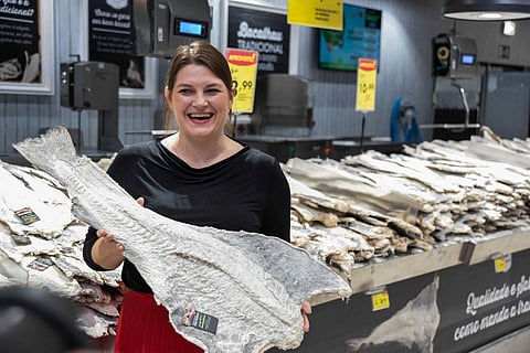 Ministra norueguesa das Pescas, Cecilie Myrseth, em visita a Portugal.