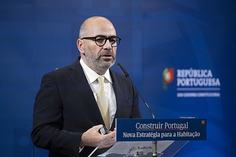 O ministro das Infraestruturas e Habitação, Miguel Pinto Luz