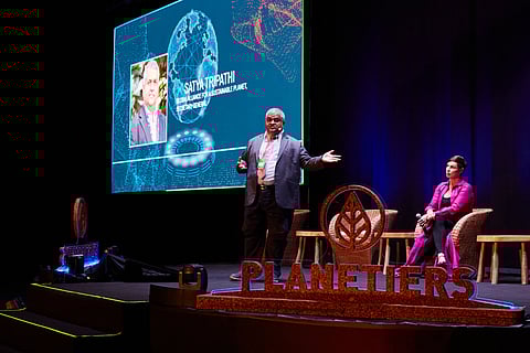 Satya Tripathi, secretário-geral Aliança Global para um Planeta Sustentável, num dos eventos da Planetiers. Foto: D.R.