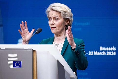 A presidente da Comissão Europeia, Ursula von der Leyen