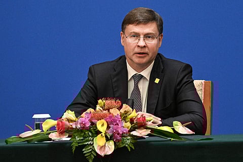 O vice-presidente executivo da Comissão Europeia Valdis Dombrovskis.