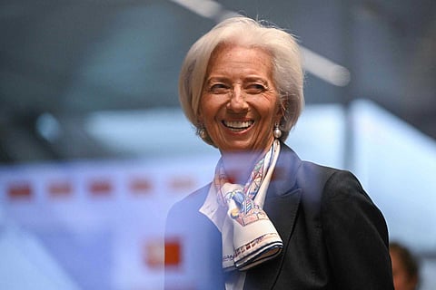 Christine Lagarde, presidente do BCE. Fotografia: Kirill KUDRYAVTSEV / AFP