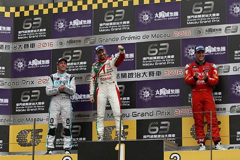 Estratégia de risco deu triunfo a Tiago Monteiro em Macau