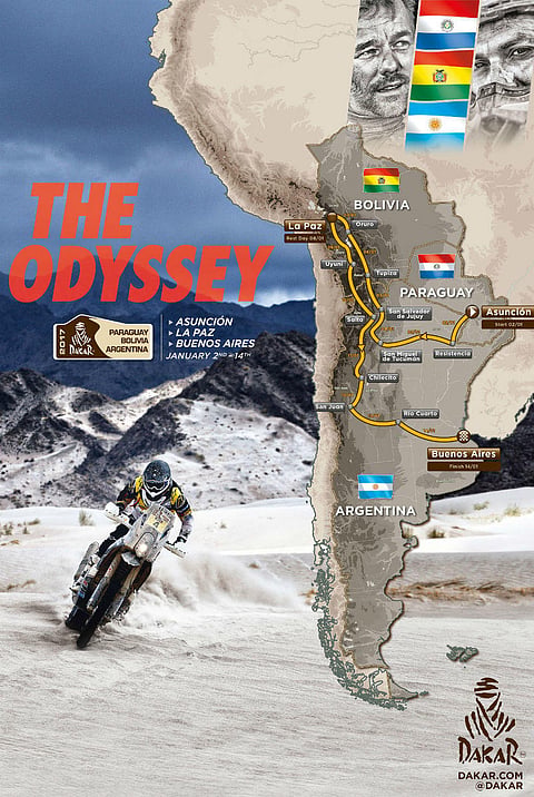 O percurso e o programa do Dakar