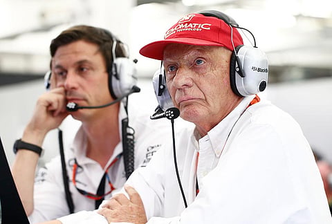 Toto Wolff e Niki Lauda em desacordo