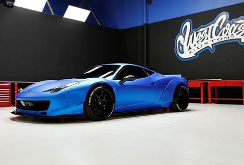 O exuberante Ferrari 458 de Justin Bieber vai a leilão