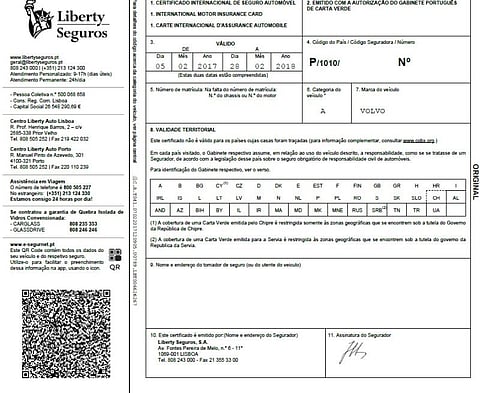 Códigos QR nas cartas verdes simplificam participações de seguros