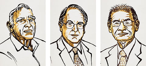 John B Goodenough, M Stanley Whittingham and Akira Yoshino won the Chemistry Nobel Prize 2019. Photo: Nobel Media