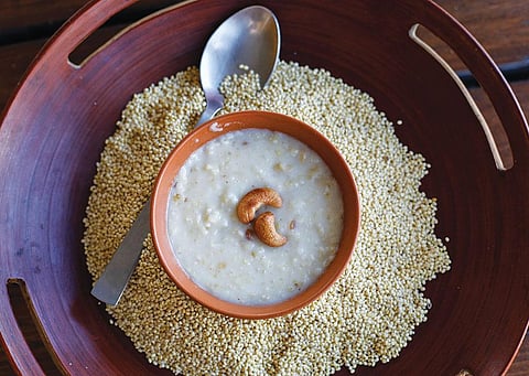 कोदो खीर। फोटो: विकास चौधरी