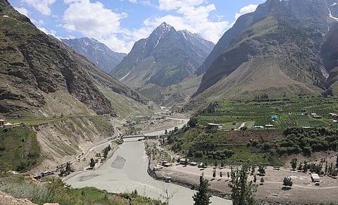 लाहौल स्पीति का तांदी स्थान जहां पर 104 मेगावाट का पावर प्रोजेक्ट प्रस्तावित है। फोटो: रोहित पाराशर