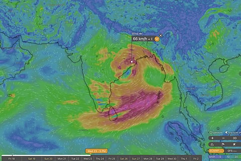 അടുത്തയാഴ്ച ബംഗാൾ ഉൾക്കടലിൽ ചുഴലിക്കാറ്റിന് സാധ്യത