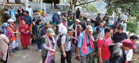 साल 2024 की अस्कोट-आराकोट यात्रा की शुरुआत पांगू से की गई। इस साल यात्रियों की संख्या में काफी इजाफा हुआ