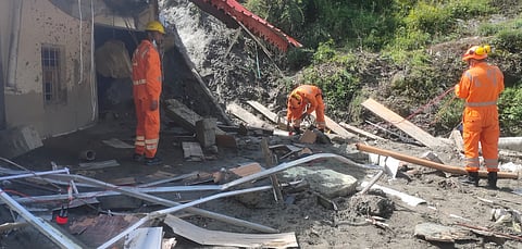 धराली में तलाश जारी है। फोटो: X@NDRFHQ