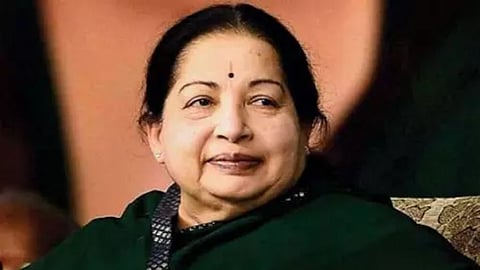 Former Chief Minister J Jayalalithaa