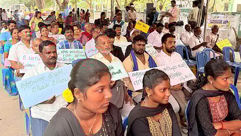 TNUHDB residents stage protest