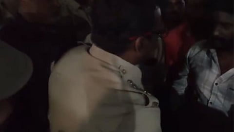 Visuals from the protest spot