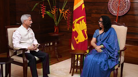 EAM Jaishankar meets Sri Lankan PM Amarasuriya