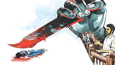 Illustration of murder