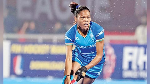 Salima Tete in action for Team India