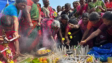 Floral tributes were paid at memorial sites in Kanniyakumari, Nagapattinam, Cuddalore