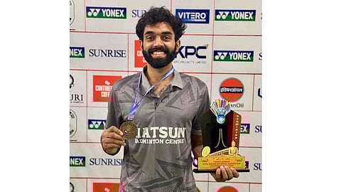 Rithvik Sanjeevi poses with his winners title