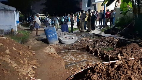 The pit that claimed the life of a boy in Namakkal