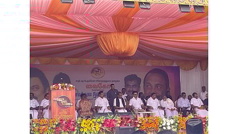 Congress boycotted MDMK organised Samathuva Nadai Payanam in Tiruchy.