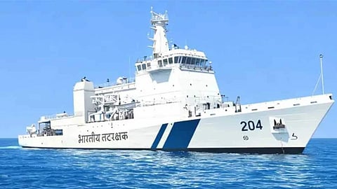 Rajnath Singh commissions ICG's 1st indigenously built pollution control vessel 'Samudra Pratap'