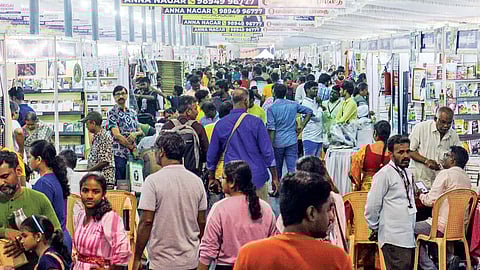 Crowd at the book fair held in 2025