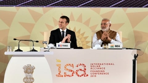 Visual from one of the International Solar Alliance Founding Conference