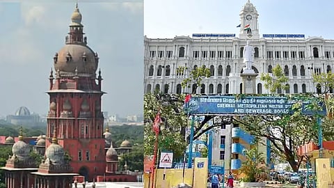 Madras High Court, Chennai Metropolitan Water Supply and Sewerage Board, Greater Chennai Corporation