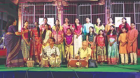 Still from the event by Madras MBS Choir.