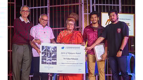 The award was presented to Sri Vidhya Nilayam, a store that has been selling authentic and good-quality puja products