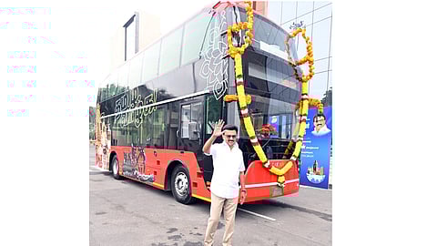 Chennai: Hop on to a double-decker electric bus for a eco-friendly city tour