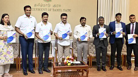 Chief Minister Stalin unveils warehouse policy in the presence of Udhayanidhi Stalin, TRB Rajaa, Muruganandam and Arunroy