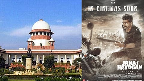 (L) Supreme Court, (R) Poster of the film