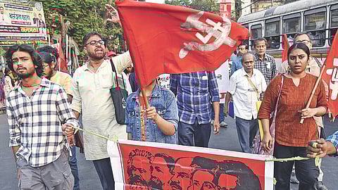 Visual from the protest