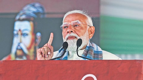 Narendra Modi from Kashi Tamil Sangamam last year