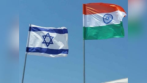 India and Israel flags