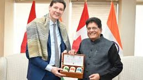 (L-R) David Eby- Piyush Goyal