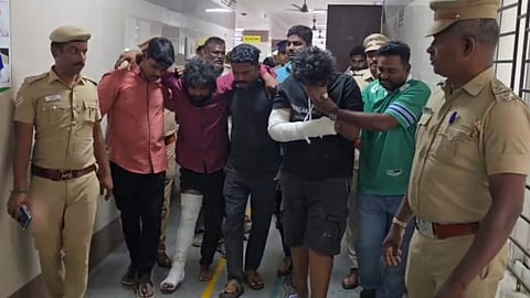 Accused with fractured leg and hand in road rage case