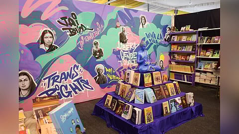 Stall of Thirunangai Press at the book fair