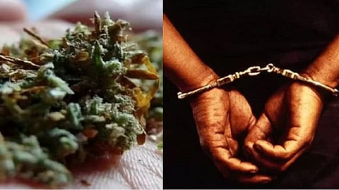 Representative Image for ganja and arrest